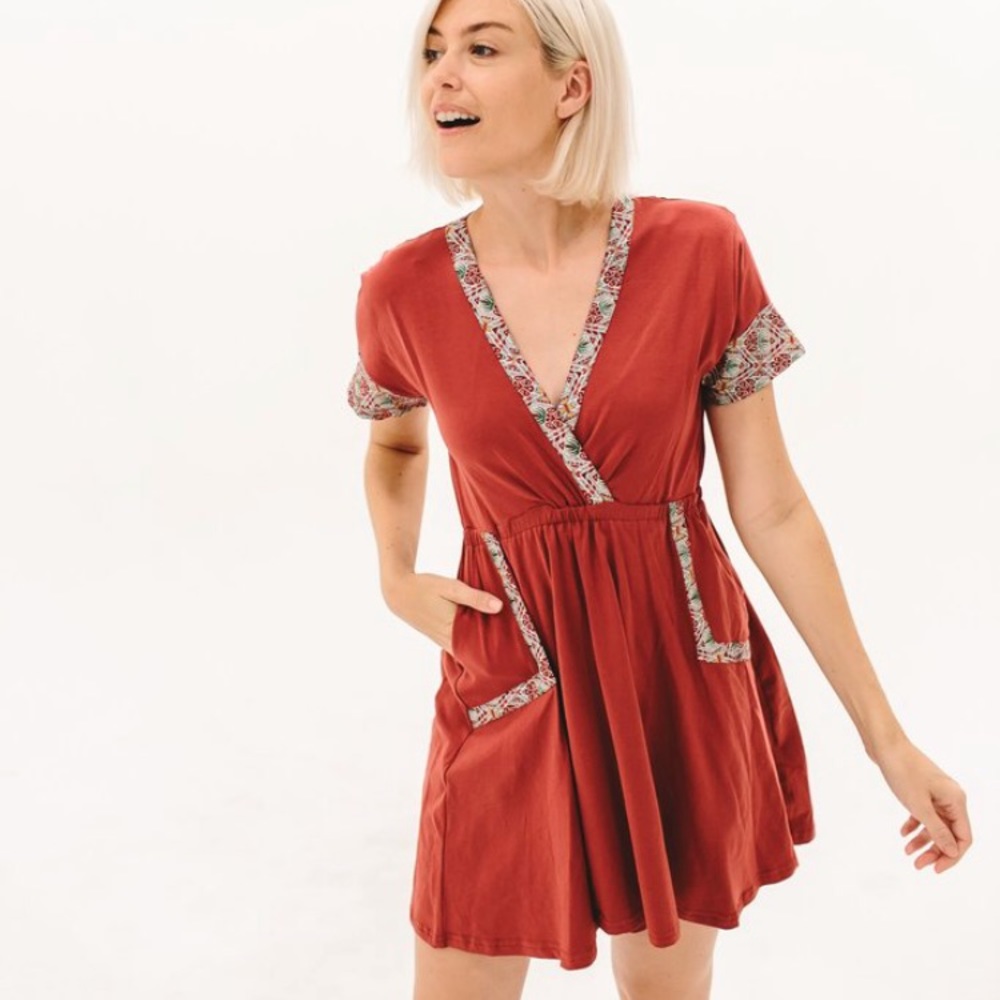 Dressember Jessica Dress in Brick